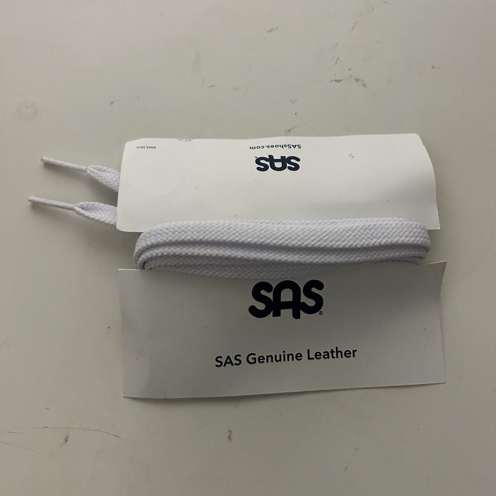 SAS San Antonio Shoemakers Comfort Walk Easy White Shoelaces 44 Inches Long